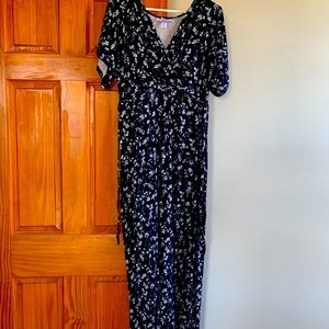 Floor length, nursing, maternity dress